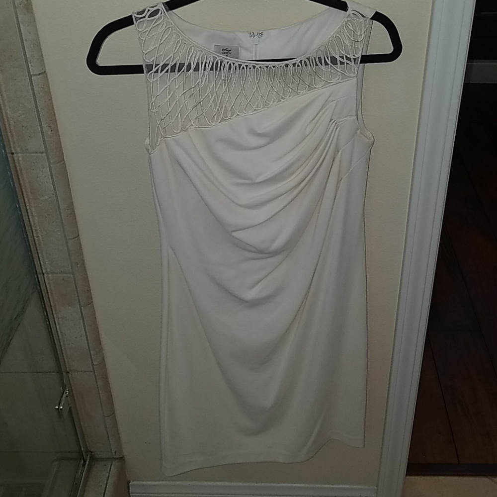 Amazing classy winter white dress